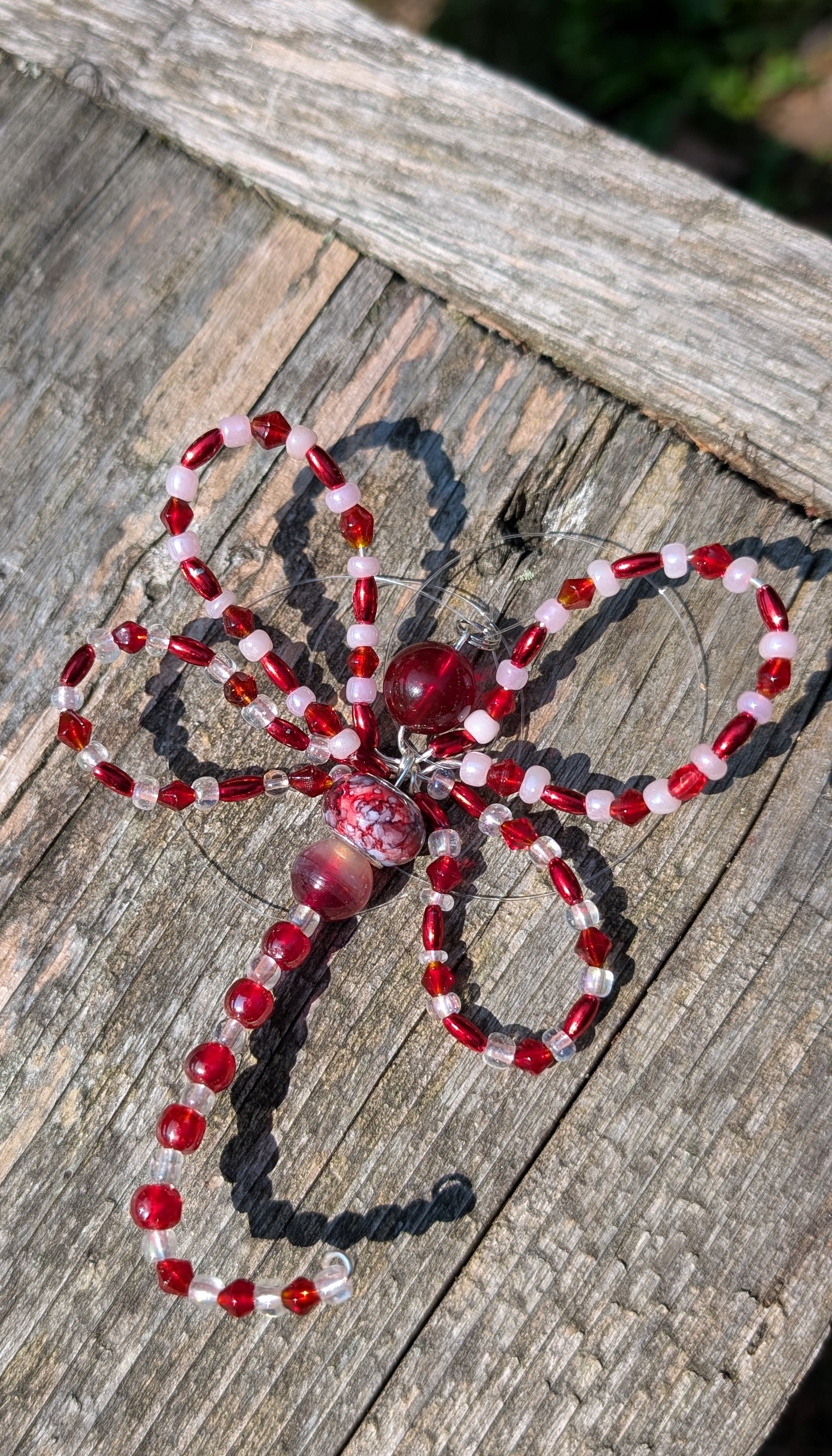 Cherry Hexley Thornflutter - Beaded Dragonfly